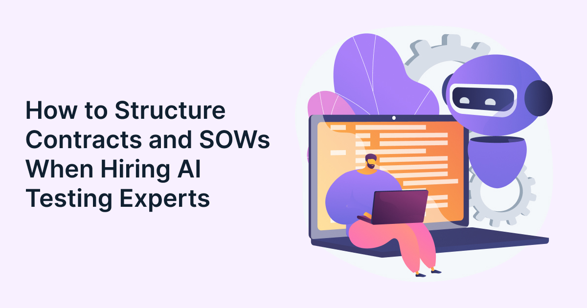 How to Structure Contracts and SOWs When Hiring AI Testing Experts
